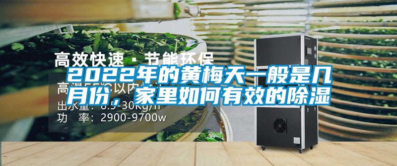 2022年的黃梅天一般是幾月份，家里如何有效的除濕