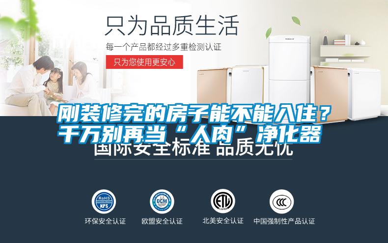 剛裝修完的房子能不能入?。壳f別再當(dāng)“人肉”凈化器