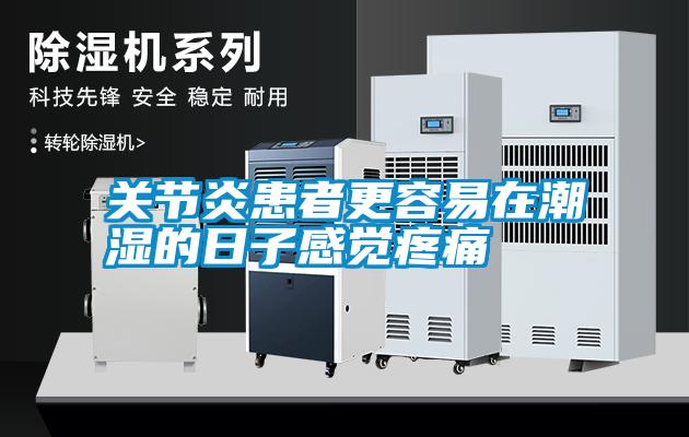 關節(jié)炎患者更容易在潮濕的日子感覺疼痛