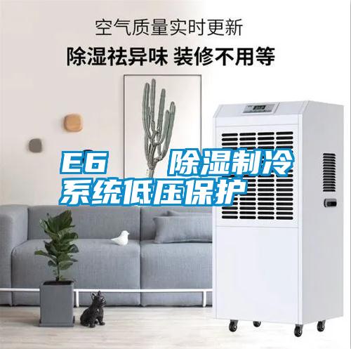 E6   除濕制冷系統(tǒng)低壓保護