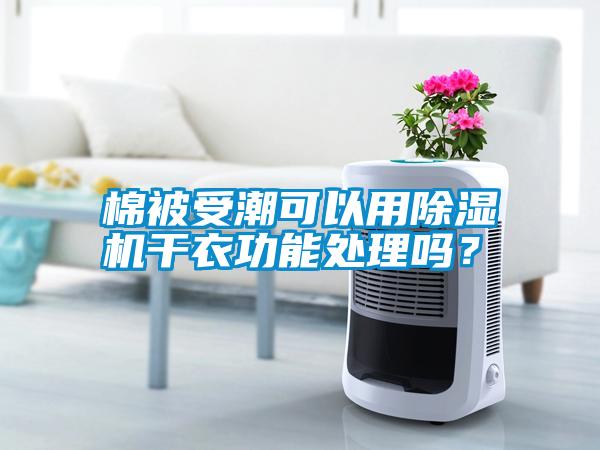 棉被受潮可以用除濕機(jī)干衣功能處理嗎？