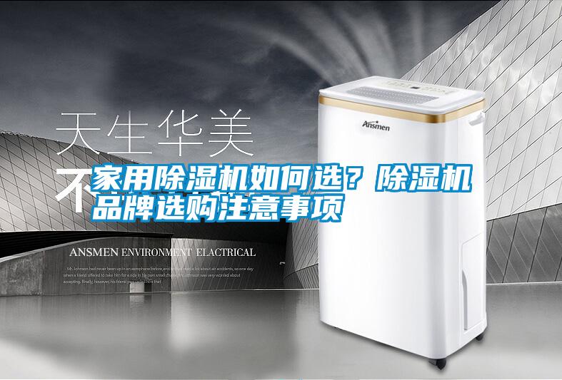 家用除濕機如何選？除濕機品牌選購注意事項