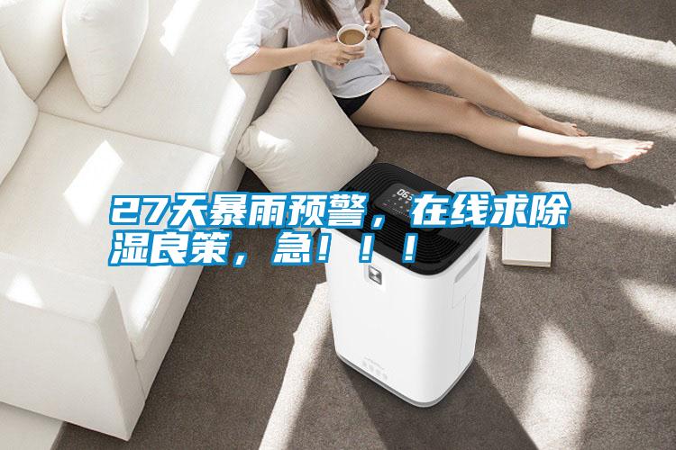 27天暴雨預(yù)警，在線求除濕良策，急?。?！