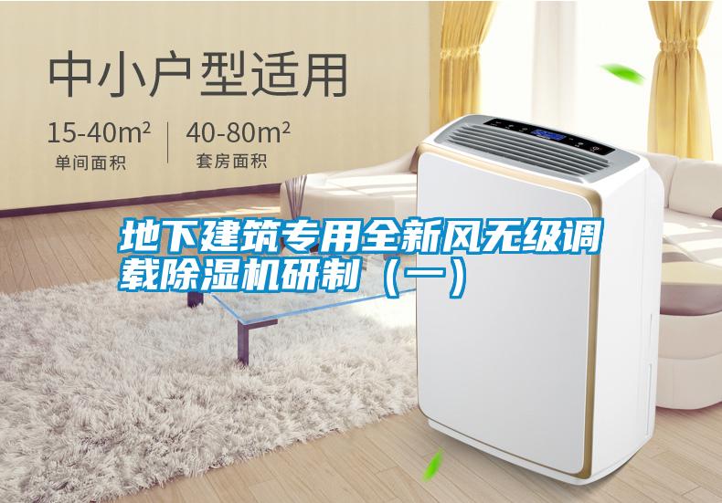 地下建筑專用全新風無級調(diào)載除濕機研制（一）