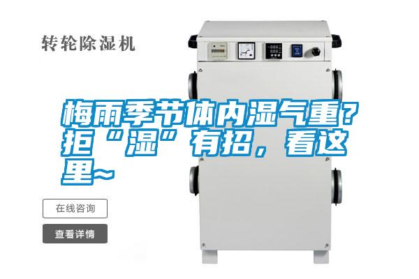 梅雨季節(jié)體內(nèi)濕氣重？拒“濕”有招，看這里~