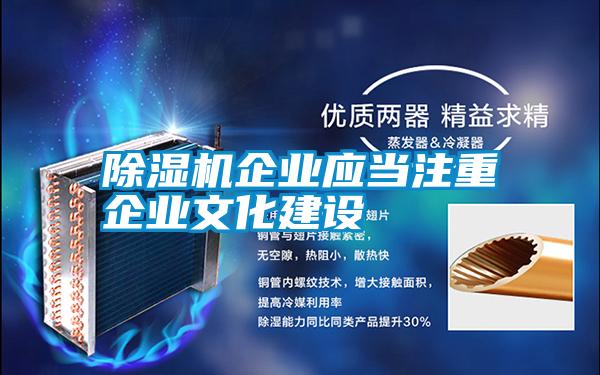 除濕機企業(yè)應(yīng)當注重企業(yè)文化建設(shè)