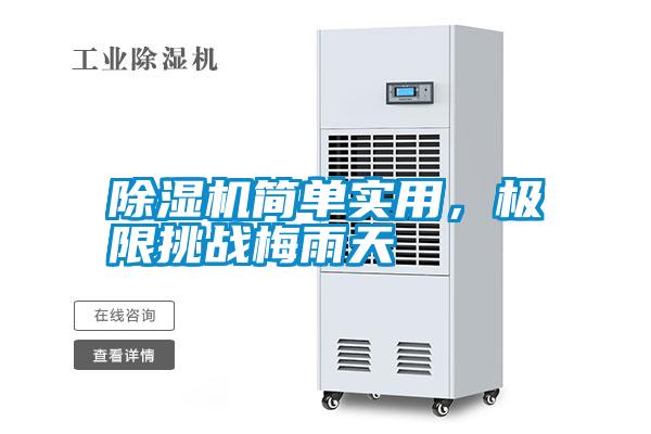 除濕機簡單實用，極限挑戰(zhàn)梅雨天