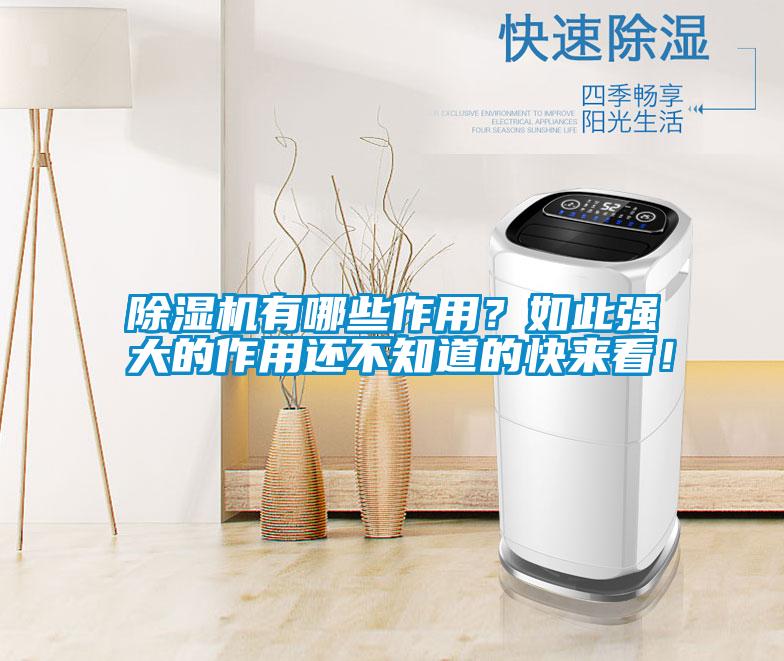 除濕機有哪些作用？如此強大的作用還不知道的快來看！