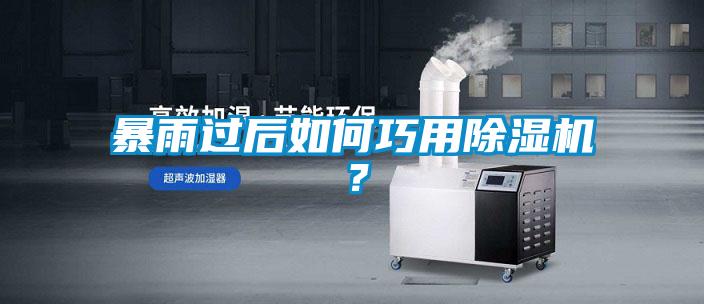 暴雨過后如何巧用除濕機(jī)？