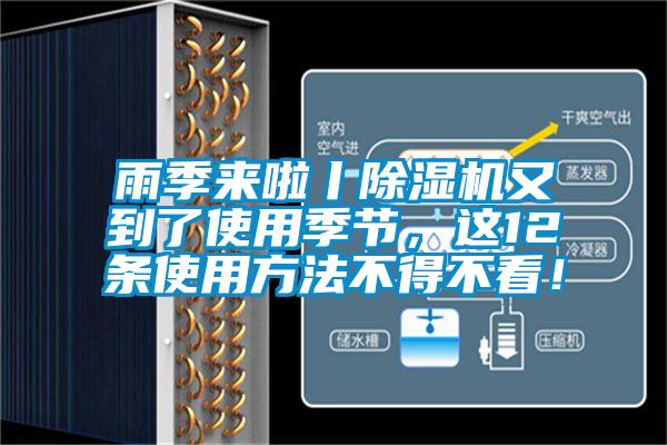 雨季來啦丨除濕機又到了使用季節(jié)，這12條使用方法不得不看！