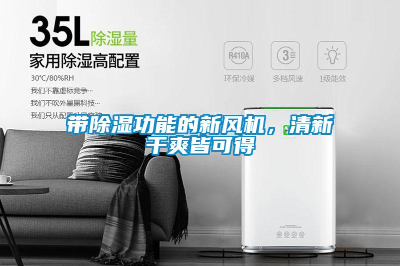 帶除濕功能的新風(fēng)機(jī)，清新干爽皆可得