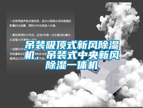 吊裝吸頂式新風除濕機，吊裝式中央新風除濕一體機