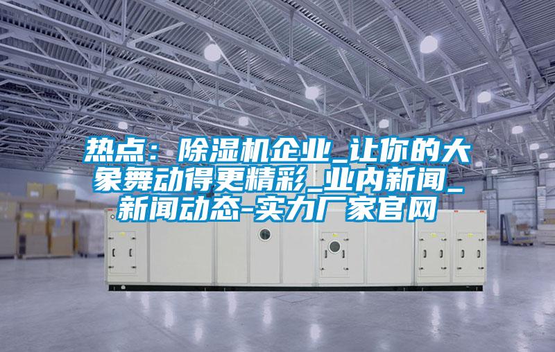 熱點：除濕機企業(yè)_讓你的大象舞動得更精彩_業(yè)內(nèi)新聞_新聞動態(tài)-實力廠家官網(wǎng)