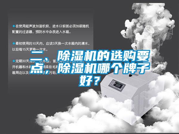 二、除濕機的選購要點，除濕機哪個牌子好？