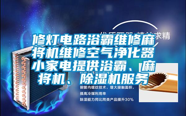 修燈電路浴霸維修麻將機維修空氣凈化器小家電提供浴霸、麻將機、除濕機服務(wù)