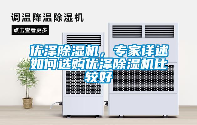 優(yōu)澤除濕機，專家詳述如何選購優(yōu)澤除濕機比較好