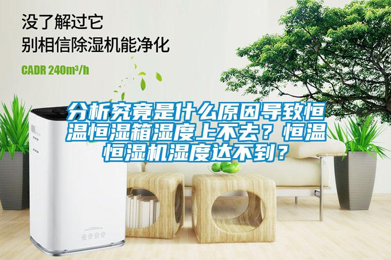 分析究竟是什么原因?qū)е潞銣睾銤裣錆穸壬喜蝗?？恒溫恒濕機(jī)濕度達(dá)不到？