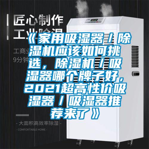 《家用吸濕器／除濕機(jī)應(yīng)該如何挑選，除濕機(jī)／吸濕器哪個(gè)牌子好，2021超高性價(jià)吸濕器／吸濕器推薦來了》