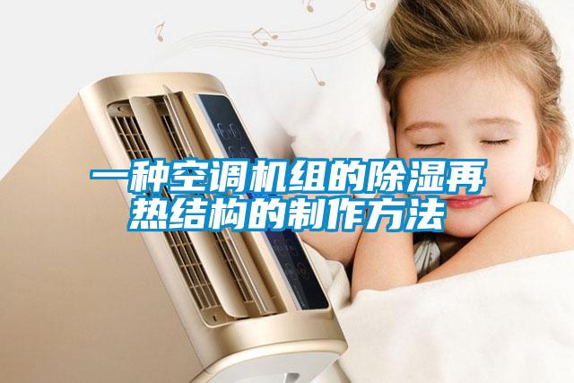 一種空調(diào)機組的除濕再熱結(jié)構(gòu)的制作方法
