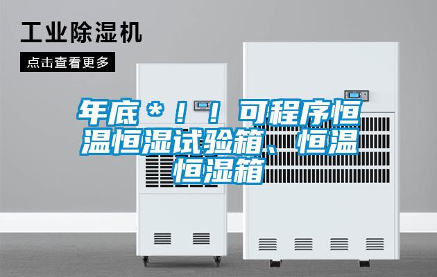 年底＊??！可程序恒溫恒濕試驗箱、恒溫恒濕箱