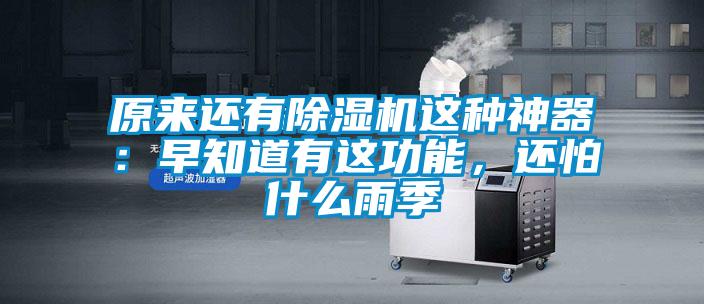 原來(lái)還有除濕機(jī)這種神器：早知道有這功能，還怕什么雨季