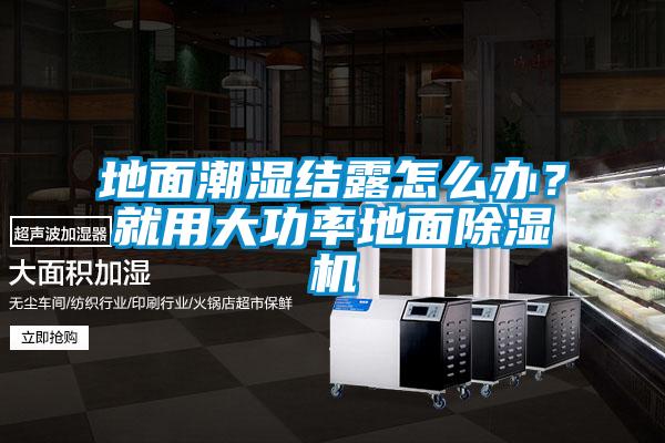 地面潮濕結(jié)露怎么辦？就用大功率地面除濕機(jī)