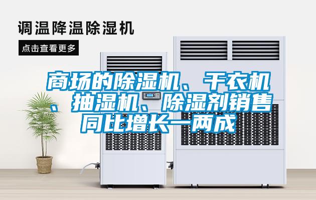 商場(chǎng)的除濕機(jī)、干衣機(jī)、抽濕機(jī)、除濕劑銷售同比增長(zhǎng)一兩成