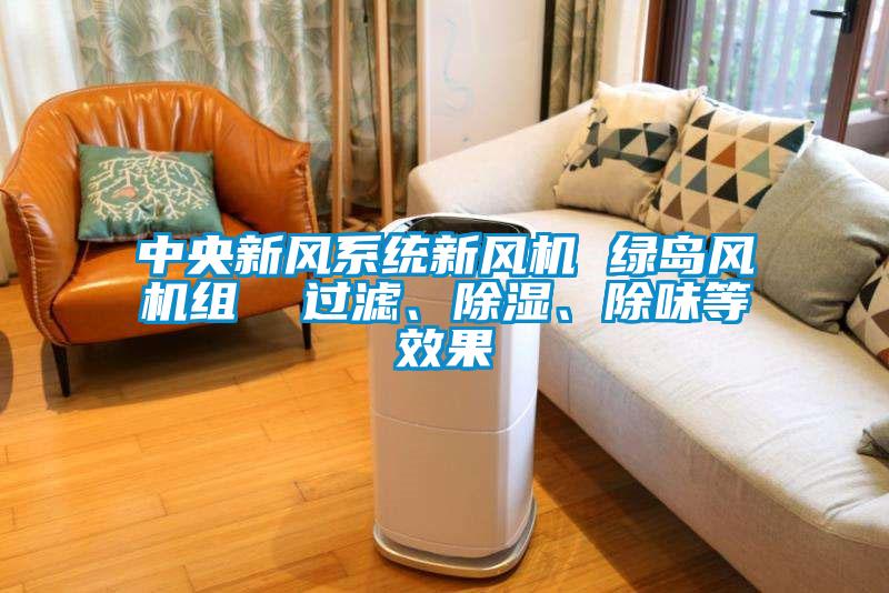 中央新風系統(tǒng)新風機 綠島風機組  過濾、除濕、除味等效果
