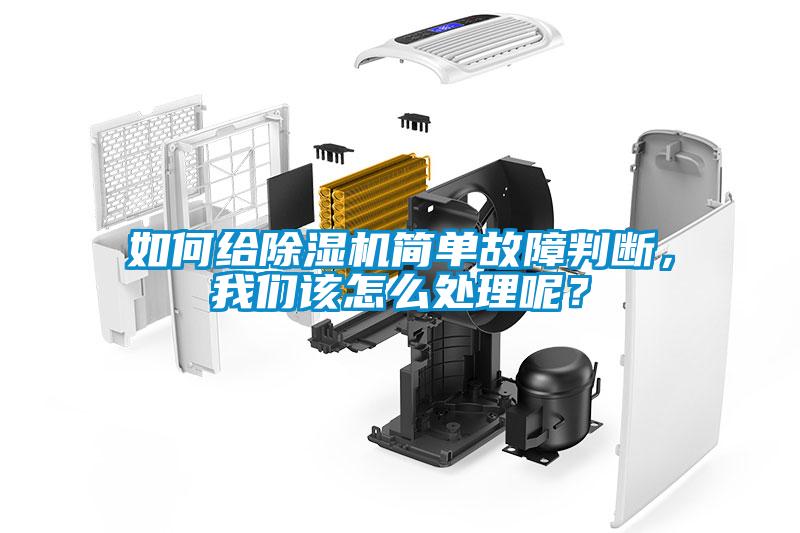 如何給除濕機(jī)簡(jiǎn)單故障判斷，我們?cè)撛趺刺幚砟兀?></div>
								<div   id=