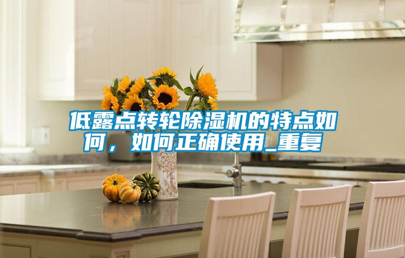 低露點(diǎn)轉(zhuǎn)輪除濕機(jī)的特點(diǎn)如何，如何正確使用_重復(fù)