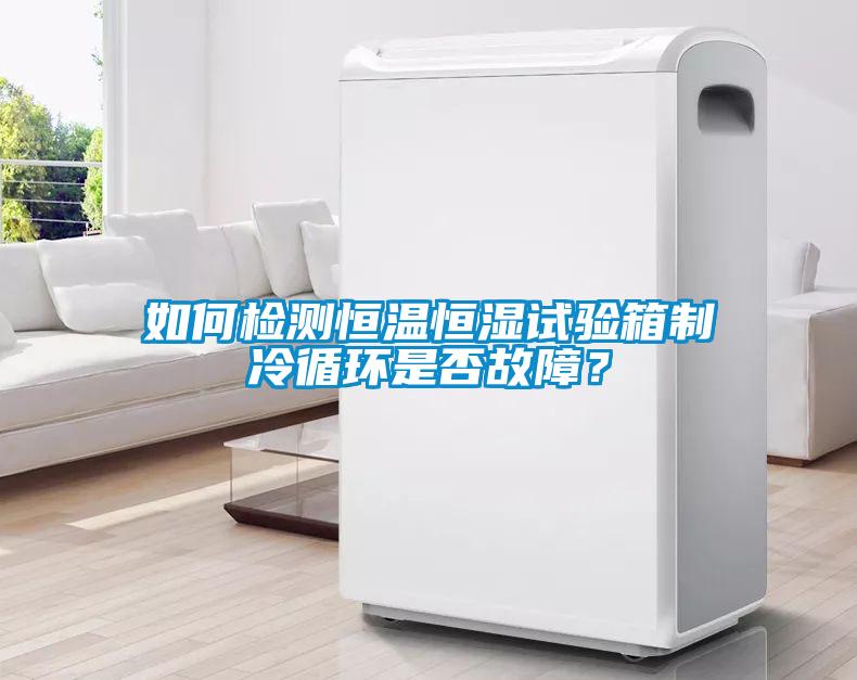 如何檢測(cè)恒溫恒濕試驗(yàn)箱制冷循環(huán)是否故障？