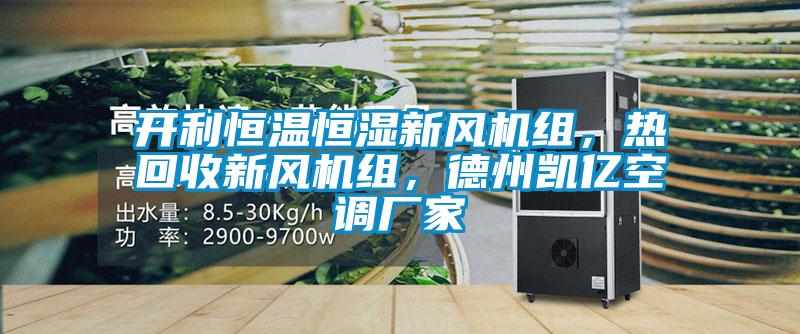 開利恒溫恒濕新風(fēng)機(jī)組，熱回收新風(fēng)機(jī)組，德州凱億空調(diào)廠家