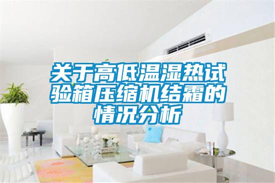 關于高低溫濕熱試驗箱壓縮機結(jié)霜的情況分析