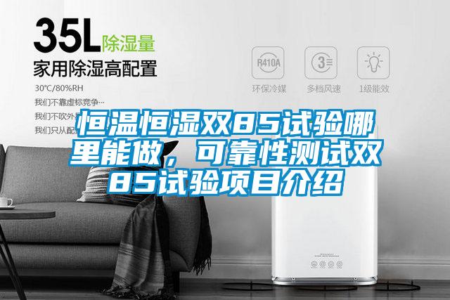恒溫恒濕雙85試驗哪里能做，可靠性測試雙85試驗項目介紹