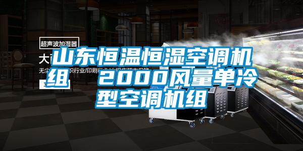 山東恒溫恒濕空調(diào)機組  2000風量單冷型空調(diào)機組