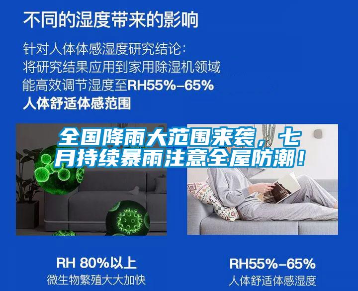 全國降雨大范圍來襲，七月持續(xù)暴雨注意全屋防潮！