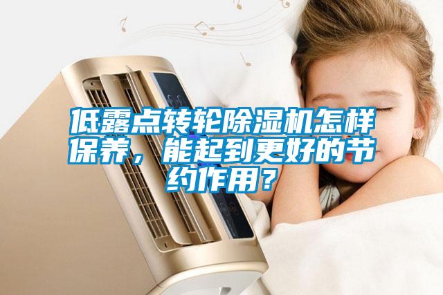 低露點(diǎn)轉(zhuǎn)輪除濕機(jī)怎樣保養(yǎng)，能起到更好的節(jié)約作用？