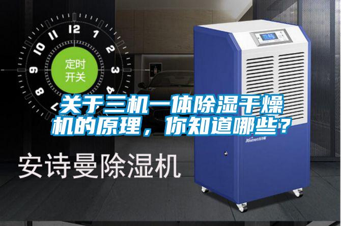 關(guān)于三機(jī)一體除濕干燥機(jī)的原理，你知道哪些？