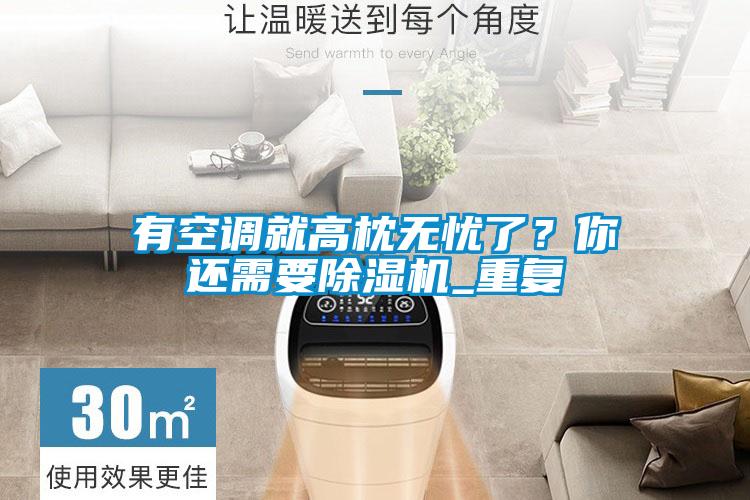 有空調(diào)就高枕無憂了？你還需要除濕機(jī)_重復(fù)