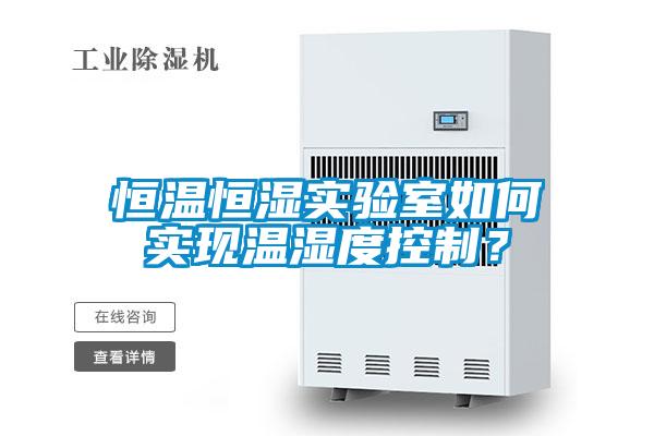 恒溫恒濕實驗室如何實現(xiàn)溫濕度控制？