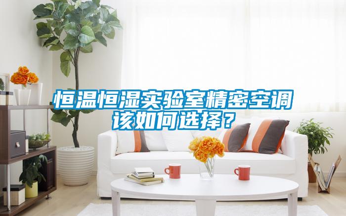 恒溫恒濕實驗室精密空調(diào)該如何選擇？