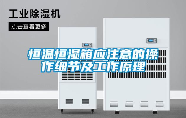 恒溫恒濕箱應(yīng)注意的操作細節(jié)及工作原理