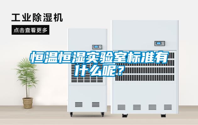 恒溫恒濕實驗室標準有什么呢？