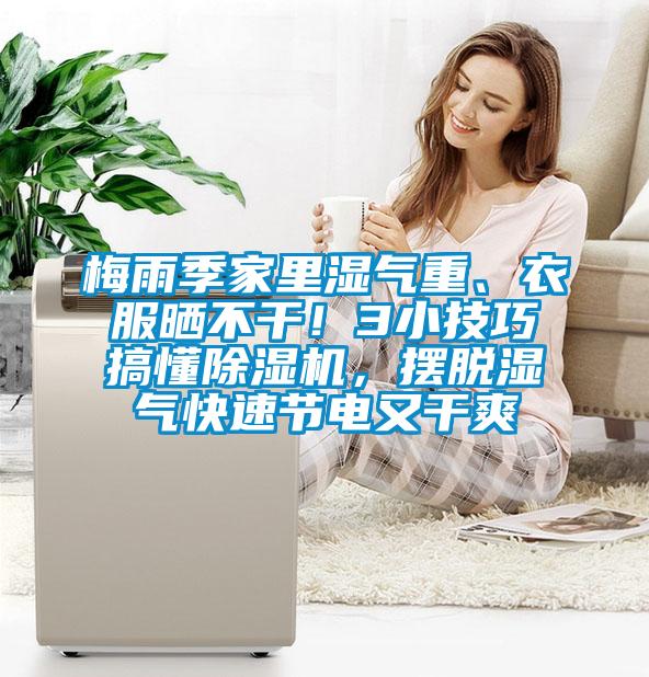 梅雨季家里濕氣重、衣服曬不干！3小技巧搞懂除濕機(jī)，擺脫濕氣快速節(jié)電又干爽