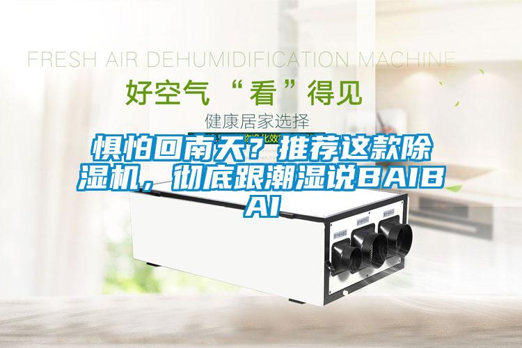 懼怕回南天？推薦這款除濕機，徹底跟潮濕說BAIBAI