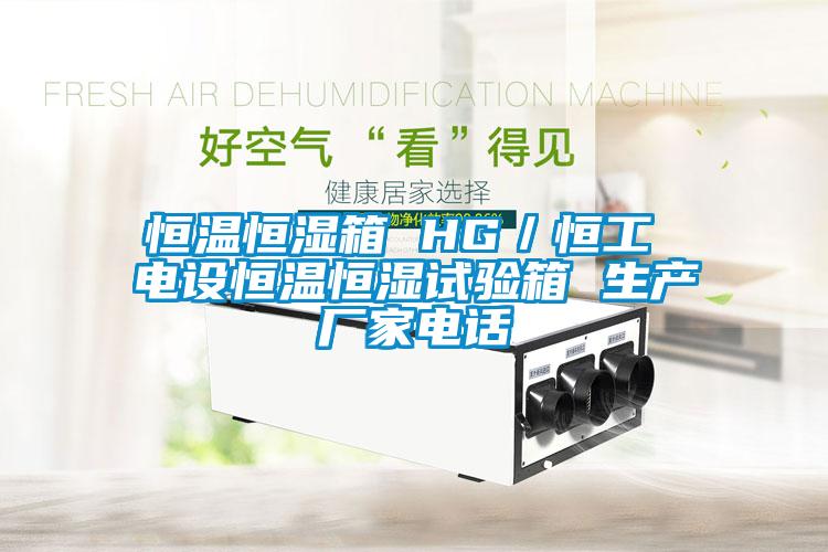 恒溫恒濕箱 HG／恒工 電設恒溫恒濕試驗箱 生產(chǎn)廠家電話