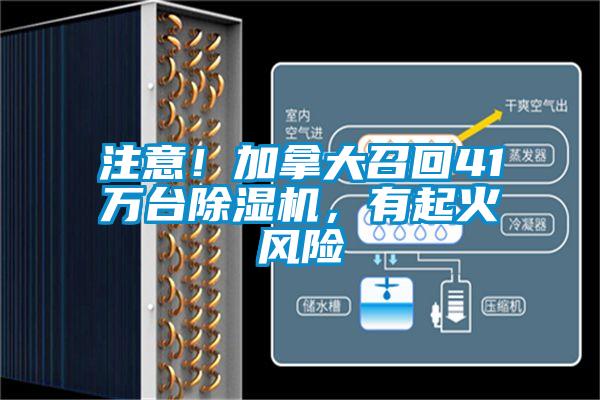 注意！加拿大召回41萬(wàn)臺(tái)除濕機(jī)，有起火風(fēng)險(xiǎn)