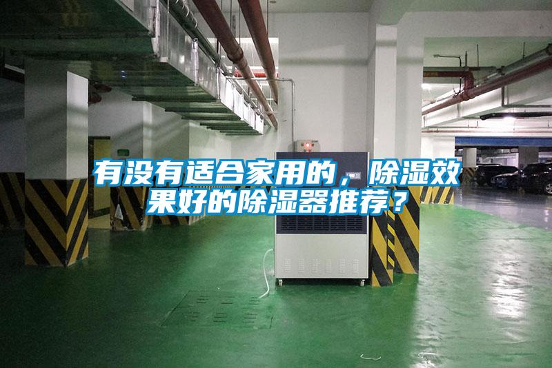 有沒有適合家用的，除濕效果好的除濕器推薦？