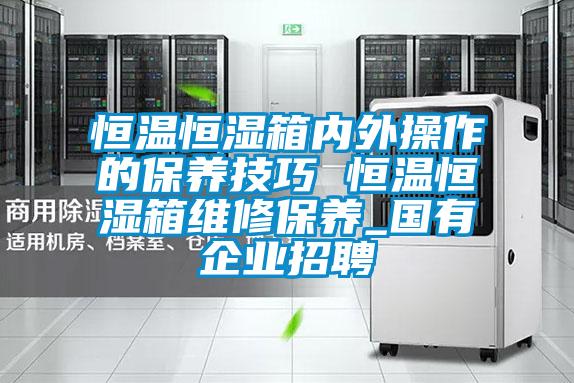 恒溫恒濕箱內(nèi)外操作的保養(yǎng)技巧 恒溫恒濕箱維修保養(yǎng)_國(guó)有企業(yè)招聘
