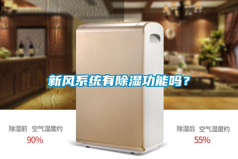 新風系統(tǒng)有除濕功能嗎？
